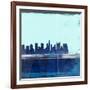 Columbus Abstract Skyline II-Emma Moore-Framed Art Print