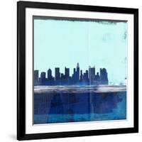 Columbus Abstract Skyline II-Emma Moore-Framed Art Print