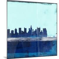 Columbus Abstract Skyline II-Emma Moore-Mounted Art Print