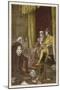 Columbus Agrees Terms with King Ferdinand and Queen Isabella-null-Mounted Art Print