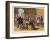 Columbus Agrees Terms with King Ferdinand and Queen Isabella-Planetta-Framed Art Print