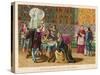 Columbus Agrees Terms with King Ferdinand and Queen Isabella-Planetta-Stretched Canvas