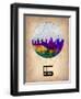 Columbus Air Balloon-NaxArt-Framed Art Print