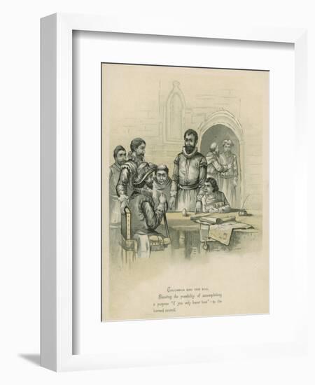 Columbus and the Egg-Andrew Melrose-Framed Giclee Print