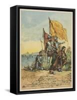 Columbus Arrives in the New World-Andrew Melrose-Framed Stretched Canvas