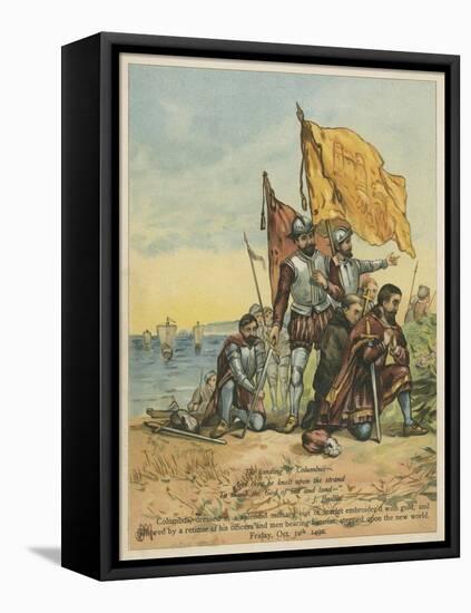 Columbus Arrives in the New World-Andrew Melrose-Framed Stretched Canvas