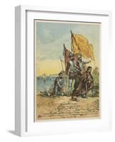 Columbus Arrives in the New World-Andrew Melrose-Framed Giclee Print