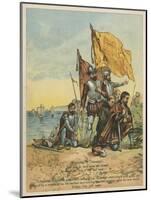 Columbus Arrives in the New World-Andrew Melrose-Mounted Giclee Print