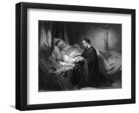 Columbus at Convent-Sir David Wilkie-Framed Art Print