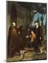 Columbus At Doors Of Convent Of Santa Maria De La Rabida Asking For Bread & Water For His Son, 1858-Benito Mercade Y Fabregas-Mounted Giclee Print