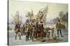 Columbus at San Salvador-Jean Leon Gerome Ferris-Stretched Canvas