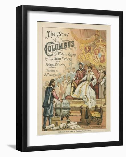 Columbus at the Court of Ferdinand and Isabella-Andrew Melrose-Framed Giclee Print