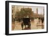 Columbus Avenue-Childe Hassam-Framed Art Print