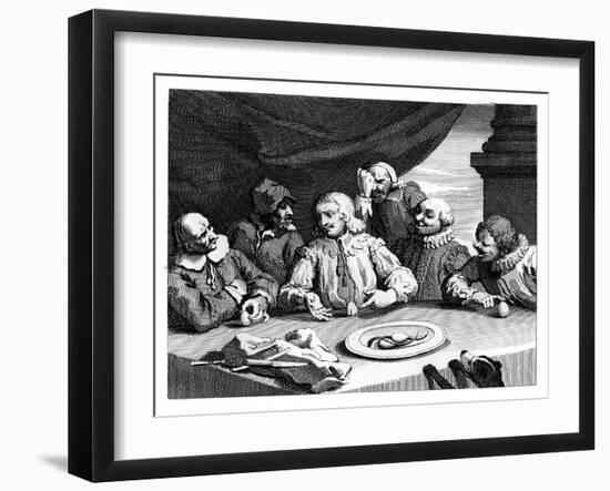 Columbus Breaking the Egg, 1753-William Hogarth-Framed Giclee Print