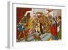 Columbus Bringing Gifts from the New World to Queen Isabella of Spain 1492-null-Framed Giclee Print