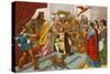 Columbus Bringing Gifts from the New World to Queen Isabella of Spain 1492-null-Stretched Canvas