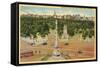 Columbus Circle, Central Park, New York City-null-Framed Stretched Canvas