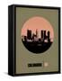 Columbus Circle Poster 1-NaxArt-Framed Stretched Canvas