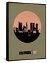 Columbus Circle Poster 1-NaxArt-Framed Stretched Canvas