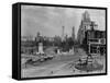 Columbus Circle with Monument and View East, New York-null-Framed Stretched Canvas