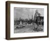 Columbus Circle with Monument and View East, New York-null-Framed Photographic Print