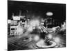 Columbus Circle with Night Lights-null-Mounted Photographic Print
