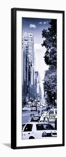 Columbus Circle, Yellow Cab and NYPD Vehicule, Central Park West, Manhattan, New York-Philippe Hugonnard-Framed Photographic Print