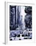 Columbus Circle, Yellow Cab and NYPD Vehicule, Central Park West, Manhattan, New York-Philippe Hugonnard-Framed Photographic Print