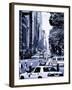Columbus Circle, Yellow Cab and NYPD Vehicule, Central Park West, Manhattan, New York-Philippe Hugonnard-Framed Photographic Print