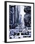 Columbus Circle, Yellow Cab and NYPD Vehicule, Central Park West, Manhattan, New York-Philippe Hugonnard-Framed Photographic Print