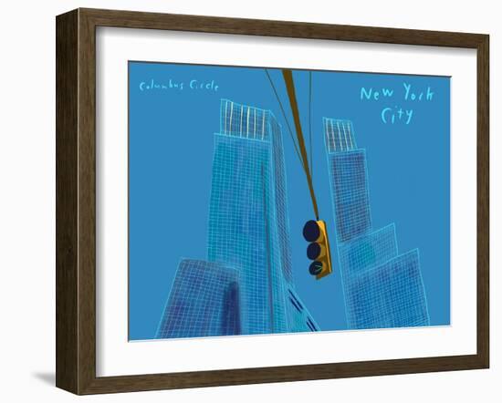 Columbus circle-Mark Ulriksen-Framed Art Print