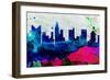 Columbus City Skyline-NaxArt-Framed Art Print