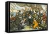 Columbus Cleveland and His Mutinous Crew - This Ship Shall Not Turn Back! 1885-Bernard Gillam-Framed Stretched Canvas