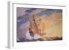 Columbus Crossing the Atlantic, 1927-Newell Convers Wyeth-Framed Giclee Print