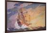 Columbus Crossing the Atlantic, 1927-Newell Convers Wyeth-Framed Giclee Print