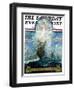 "Columbus Day," Saturday Evening Post Cover, October 11, 1930-H.W. Tilson-Framed Giclee Print