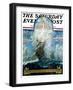 "Columbus Day," Saturday Evening Post Cover, October 11, 1930-H.W. Tilson-Framed Giclee Print