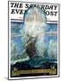 "Columbus Day," Saturday Evening Post Cover, October 11, 1930-H.W. Tilson-Mounted Giclee Print