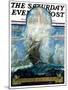 "Columbus Day," Saturday Evening Post Cover, October 11, 1930-H.W. Tilson-Mounted Giclee Print