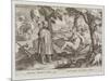 Columbus Discovering America, Plate 2 from "Nova Reperta"-Jan van der Straet-Mounted Giclee Print