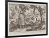 Columbus Discovering America, Plate 2 from "Nova Reperta"-Jan van der Straet-Framed Giclee Print