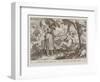 Columbus Discovering America, Plate 2 from "Nova Reperta"-Jan van der Straet-Framed Premium Giclee Print