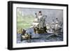 Columbus Expedition Coasting Along the Northern Shore of Cuba-null-Framed Giclee Print