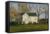 Columbus Farm House-Michael Budden-Framed Stretched Canvas