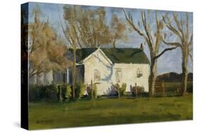Columbus Farm House-Michael Budden-Stretched Canvas