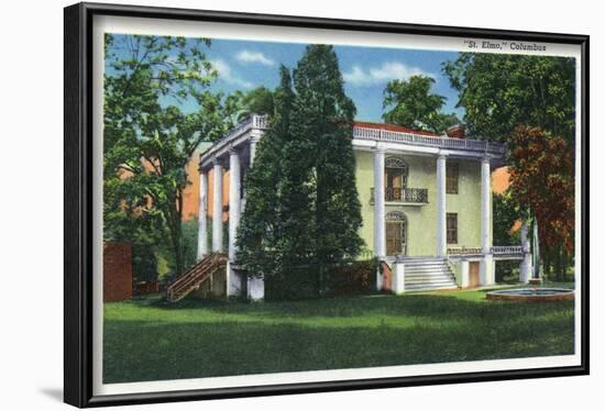 Columbus, Georgia, Exterior View of St. Elmo-Lantern Press-Framed Art Print