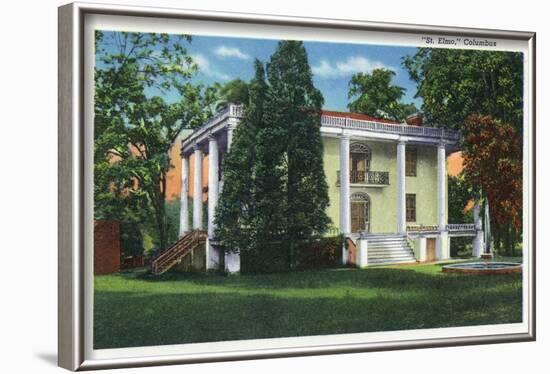 Columbus, Georgia, Exterior View of St. Elmo-Lantern Press-Framed Art Print