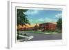 Columbus, Georgia, Exterior View of the Jordan Vocational High School-Lantern Press-Framed Art Print