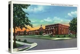 Columbus, Georgia, Exterior View of the Jordan Vocational High School-Lantern Press-Stretched Canvas