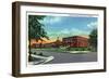 Columbus, Georgia, Exterior View of the Jordan Vocational High School-Lantern Press-Framed Art Print